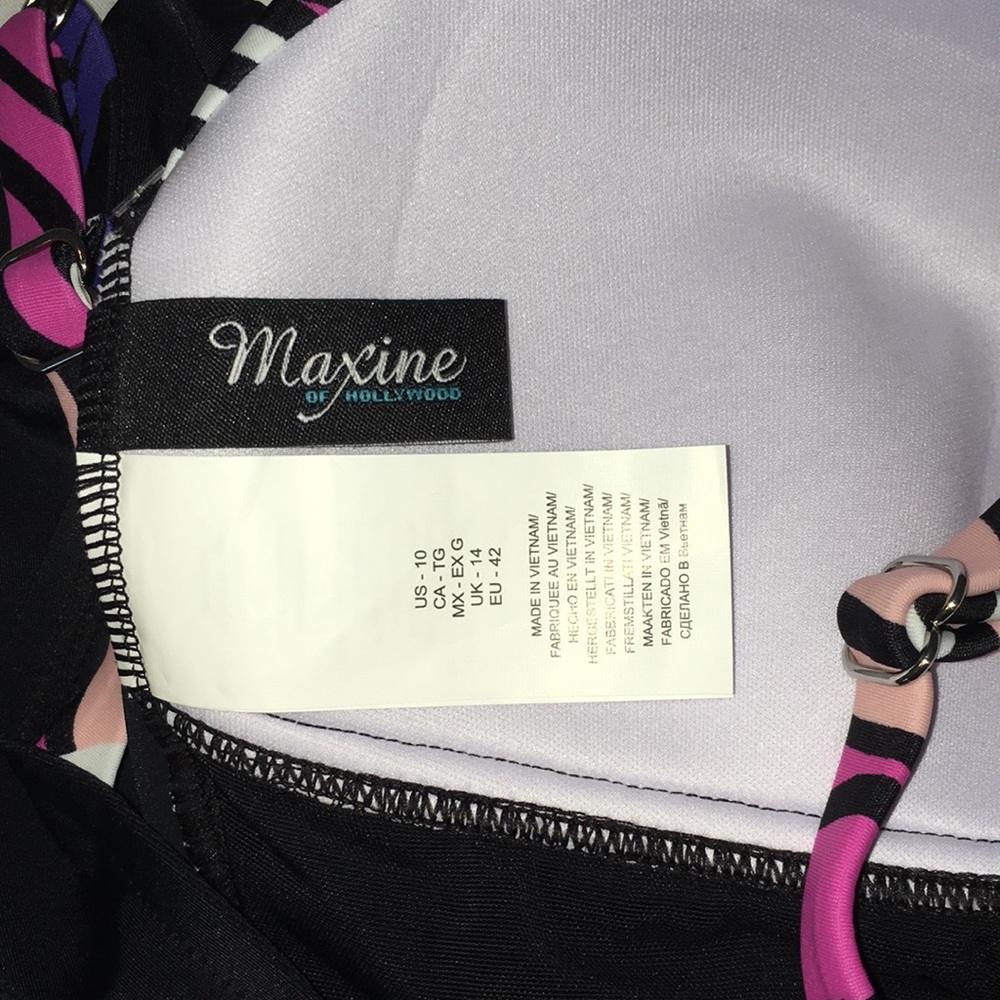 Maxine of Hollywood-NWT-1 pc Swimsuit-Size 10 - Picture 8 of 11
